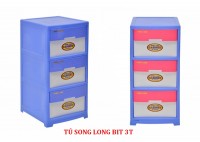 Tủ nhựa Song Long Bít 3 tầng