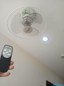 Quạt trần đảo điện cơ Thống Nhất (Vinawind) QTĐ400X-ĐB (đảo trần, có điều khiển từ xa)