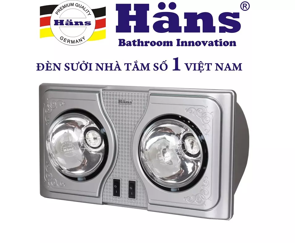 Đèn sưởi nhà tắm Hans H2B