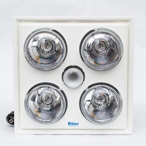 Đèn sưởi nhà tắm Hans H4B (4 bóng, âm trần)