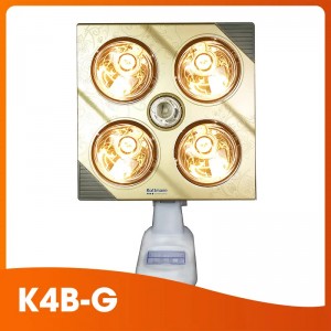 Đèn sưởi nhà tắm Kottmann K4B-G (4 bóng, treo tường)