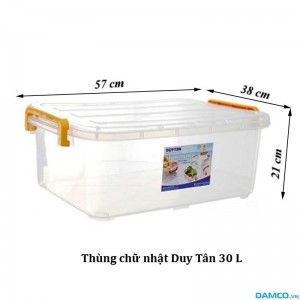 Thùng chữ nhật 30L (Nhựa Duy Tân)