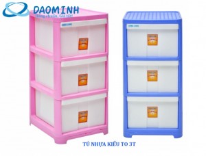 Tủ nhựa Song Long kiểu To 3 tầng
