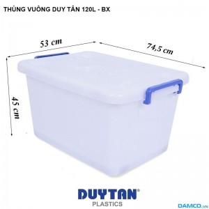 Thùng vuông 120L Nhựa Duy Tân