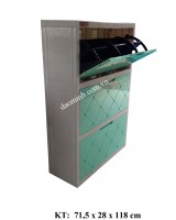Tủ giày dép nhựa 3 tầng. (Mã số: TG002-L)