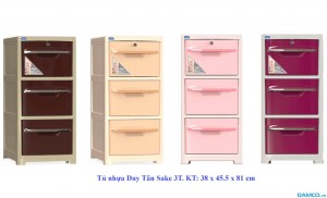 Tủ nhựa Duy Tân SAKE 3 TẦNG