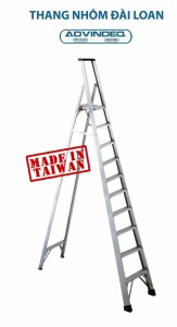 Thang nhôm chữ A Đài Loan 10 bậc Advindeq APS-10