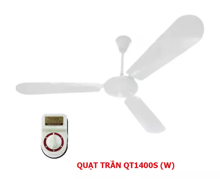 Quạt trần điện cơ Thống Nhất (Vinawind) QT1400-S (W)