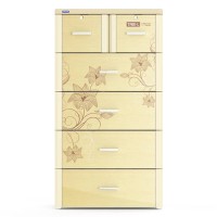 Tủ nhựa Duy Tân Tabi-L 5 tầng - Kem (Vân Gỗ)
