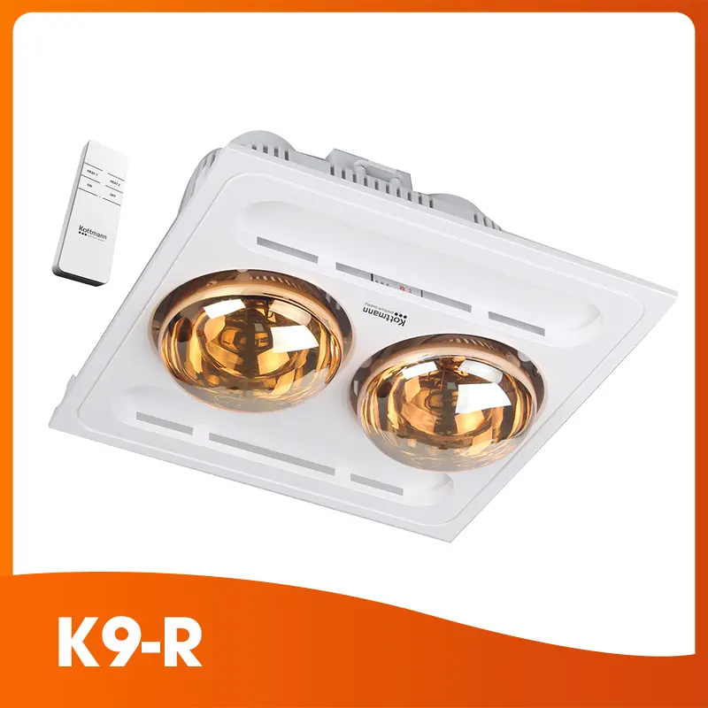 Đèn sưởi nhà tắm Kottmann K9-R (âm trần - điều khiển từ xa)