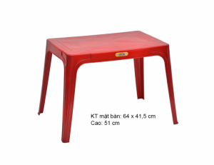 Bàn vuông nhựa Song Long (vàng - xanh lá - xanh dương - đỏ - nâu)