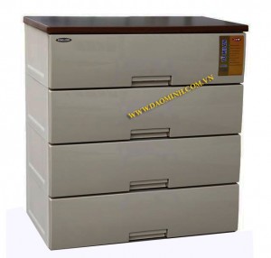 Tủ nhựa Song Long Milan 4 tầng