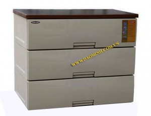 Tủ nhựa Song Long Milan 3 tầng